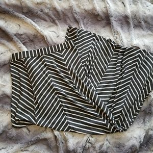 style&co/ long striped skirt/ small